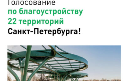 Голосование за благоустройство 22 городских территорий Санкт-Петербурга