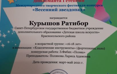 Победители Всероссийских дистанционных конкурсов