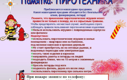 Будьте внимательны и осторожны в новогодние праздники!