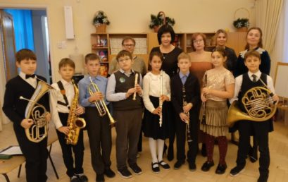 Концерт учащихся духового отдела в детском саду №35