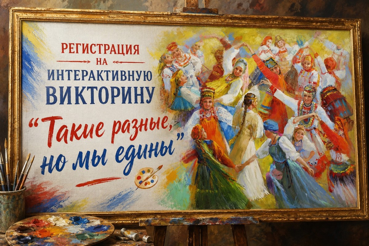 Регистрация на интерактивную викторину «Такие разные, но мы едины»