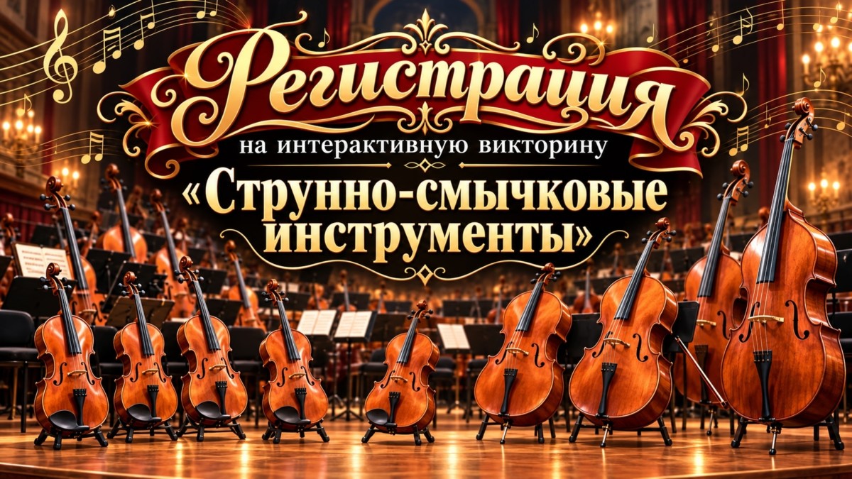 Регистрация на интерактивную викторину «Струнно-смычковые инструменты»